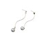 Kitcheniva Minimalist Geometric Personality Curved Wavy Pearl Earrings